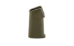 MAGPUL MOE K olive drab AR grip, angled side view with textured surface