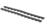 Magpul M-LOK Rail Cover Type 1 black, two ribbed cover strips in angled top view