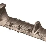 Magpul XTM Hand Stop Kit, FDE angled view with hand stop and textured rail covers