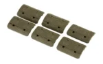 MAGPUL M-LOK RAIL COVER TYPE 2 ODG top view of six textured olive drab rail cover panels