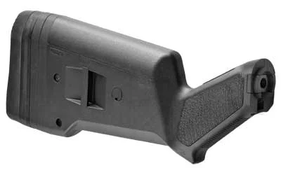 primary-20256 MAGPUL SGA MOSS 500/590/590A1 black side view with textured grip and thick butt pad