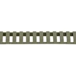 MAGPUL LADDER RAIL PROTECTOR, OD green top view with repeating open ladder segments