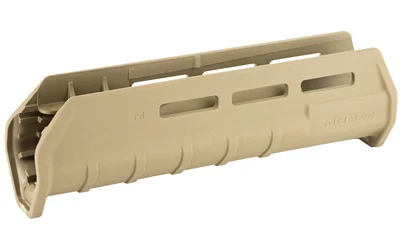 primary-20265 MAGPUL MOE M-LOK FOREND REM 870 flat dark earth, angled view with elongated slots