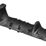 Magpul XTM Hand Stop Kit in black, angled top view with textured rail covers and two stops