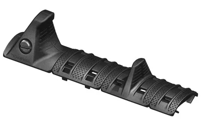 primary-20275 Magpul XTM Hand Stop Kit in black, angled top view with textured rail covers and two stops
