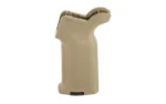 MAGPUL MOE K2 AR grip, tan rear view with textured surface and beavertail