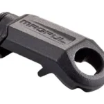 MAGPUL RSA QD RAIL SLING ATTACHMENT, black angled view with circular sling socket