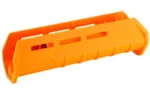 Magpul MOE M-LOK Forend Rem 870 orange side view with elongated slots