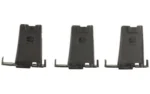 MAGPUL 5.56 Minus 5-round limiter three-pack in black, front view with hooked bases