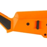 MAGPUL SGA REM 870 STK, orange right-side view with black grip panels and recoil pad