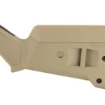 MAGPUL SGA REM 870 STK FDE tan shotgun stock, right-side view with black recoil pad