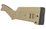 MAGPUL SGA REM 870 STK FDE tan shotgun stock, right-side view with black recoil pad