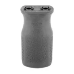 MAGPUL M-LOK MOE MVG, gray front view with textured vertical grip and top mounting holes