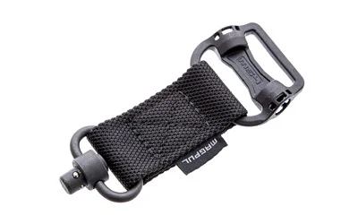 primary-20380 Magpul MS1 Single Point Dual Adapter in black with webbing, loop and metal hardware
