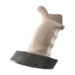 ERGO AR15 DLX GRIP W/PALM SHELF FDE, right-side view with textured grip and black palm shelf