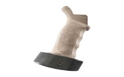 ERGO AR15 DLX GRIP W/PALM SHELF FDE, right-side view with textured grip and black palm shelf