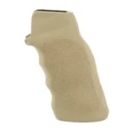 ERGO Tactical Deluxe AR15/M16 Flat Top Grip dark earth, side view with finger grooves
