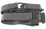 MAGPUL MS3 SINGLE QD SLING G2 GRY, gray folded sling with buckles, adjuster and attachment hardware