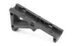 MAGPUL AFG2 ANGLED FOREGRIP GRY gray, angled side view with textured grip and rail mount