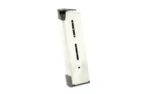 Wilson OFC magazine, stainless front view with black ultra-thin base pad