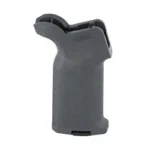 MAGPUL MOE K2 AR Grip gray, angled side view with textured grip and beavertail