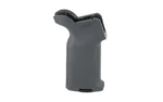 MAGPUL MOE K2 AR Grip gray, angled side view with textured grip and beavertail