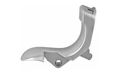 WILSON DROP IN BVR TAIL GOV'T SS, silver angled side view with curved beavertail and pivot hole