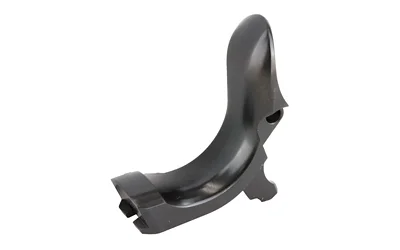 WILSON BULLET PRF BVRTL GRIP SFTY BL angled side view, dark curved grip safety