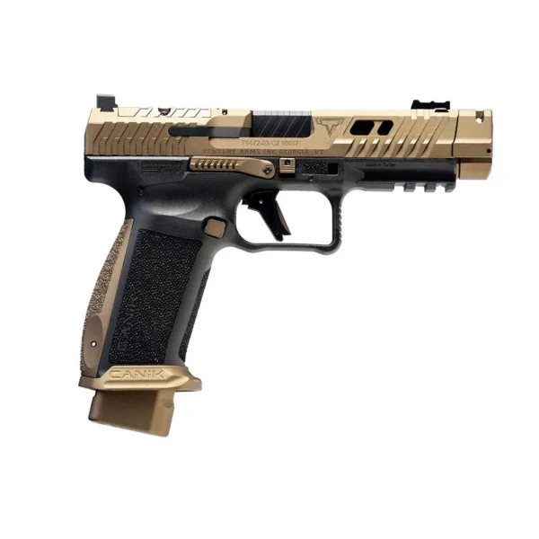 Century Arms Canik TTI Combat Handgun 9mm Luger 10rd Magazines (2) 4.6" Barrel Black and Bronze