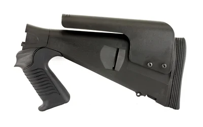 MESA URBINO TACT STOCK KIT BER 1301 black right-side view with pistol grip, cheek riser and recoil pad