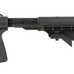 MESA LEO GEN 2 TEL STK KIT REM 870 black side view with pistol grip and adjustable stock
