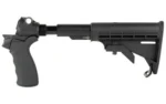 MESA LEO RECOIL STK KIT MOSS 500 G2 black side view with pistol grip and adjustable stock