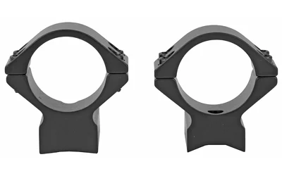 TALLEY LW RINGS SAV ROUND 1IN LOW black scope ring pair in front view