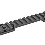 Talley Pic Base Browning X-Bolt SA black rail, angled top view