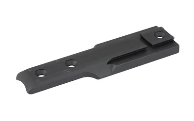 MESA SIGHT MOUNT FOR BEN SBE3 ACRO, black metal sight mount in angled top view with screw holes