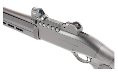 primary-20607 MESA RFLX MNT BER 1301 TAC RMR gray mount installed on shotgun rail with compact optic