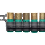 MESA SRSHL PLY W/RFX 1301 TAC black side view with six shell loops and mounting arm