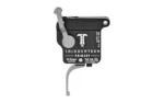 TriggerTech TRIGRTECH R700 PRIMRY FLAT RH BLT, black housing with silver flat trigger and side lever