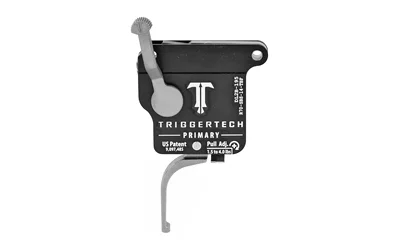 TriggerTech TRIGRTECH R700 PRIMRY FLAT RH BLT, black housing with silver flat trigger and side lever