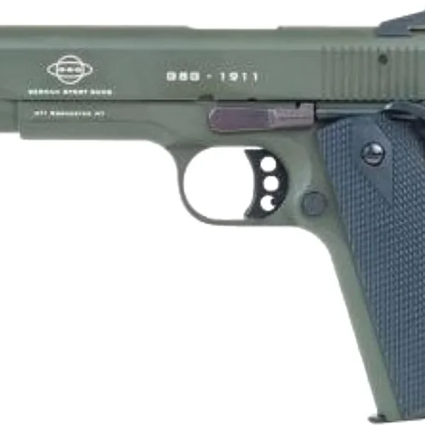 American Tactical Inc-ATI ATI GSG M1911 HGA .22LR 5" BL WOOD GRIP 10RD OD GREEN