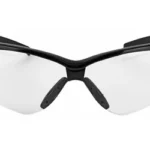 WALKER'S CROSSHAIR SPRT GLASSES CLR front view, clear lenses and black frame