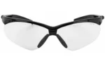 WALKER'S CROSSHAIR SPRT GLASSES CLR front view, clear lenses and black frame