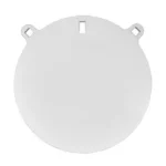 Birchwood Casey B/C 12-inch steel target round plate, plain white front with three mounting tabs