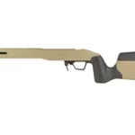 MDT Field Stock Savage SA FDE, tan and black right-side view with cheek riser and grip