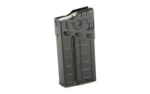 PTR 308WIN 20RD black metal magazine, upright angled view with stamped side panels