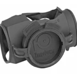 TangoDown TANGO DWN IO T2 COVER BLK black optic cover with closed round front cap, angled view
