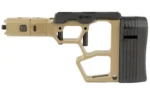 MDT SRS-XF PRMR folding stock extension, FDE right-side view with black cheek rest and buttpad