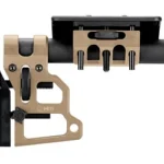 MDT SCS Carbine Buttstock FDE, right-side view with black cheek rest and recoil pad
