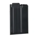 MDT AICS 6BR magazine, black metal box design shown upright from the front side