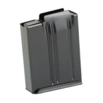 MAG MDT AICS 22-250 SA 10RD METAL dark gray metal magazine angled front view